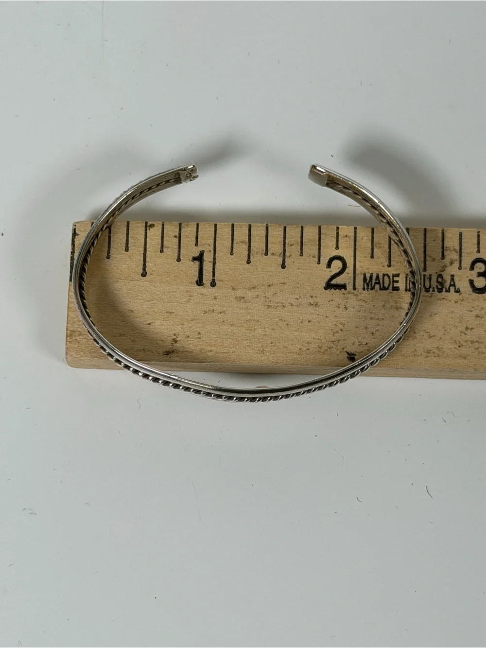 Vintage Sterling Silver 925 Cuff Bracelet Made In Mexico